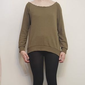 Loose Army Green Nollie Sweater